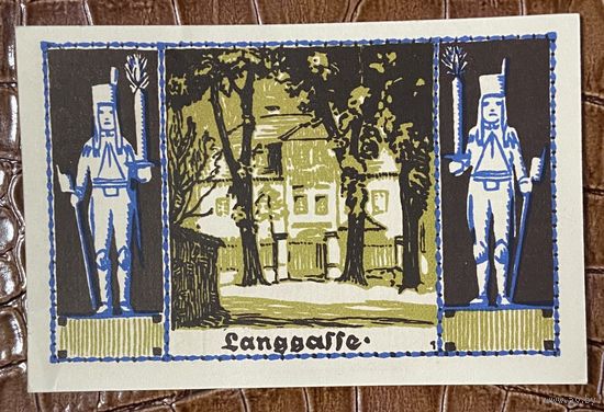 Нотгельд 50 пфеннигов 1921 год. Шнееберг,. Веймарская республика