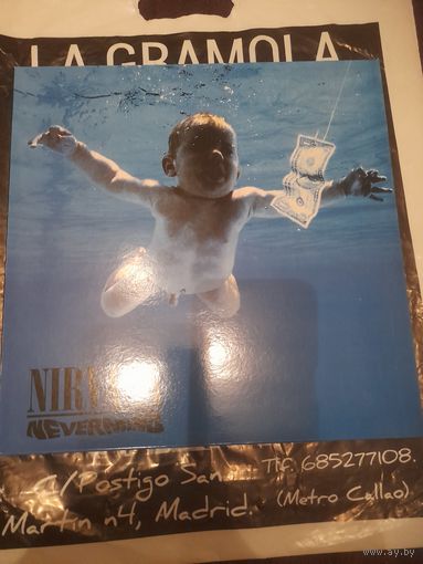 NIRVANA "NEVERMIND" 1991/? reissue LP GEFFEN SVLP0038 NM