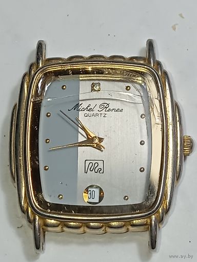 Часы Кварцевые  Michel Renee GOLD 23k ,  с позолотой 23 карата . С рубля !