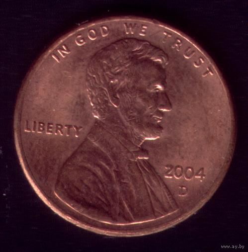 1 цент 2004 год D США