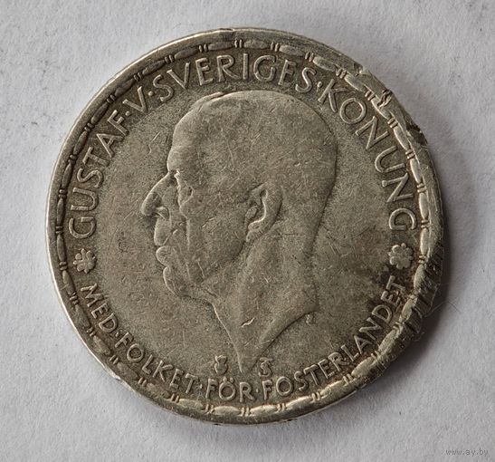 1947 год Швеция крона   серебро