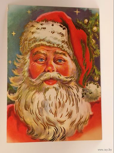 Счастливого Рождества! Финская открытка. Чистая.