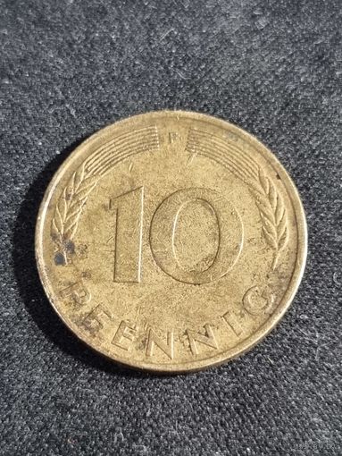 Германия 10 пфеннигов 1979 F