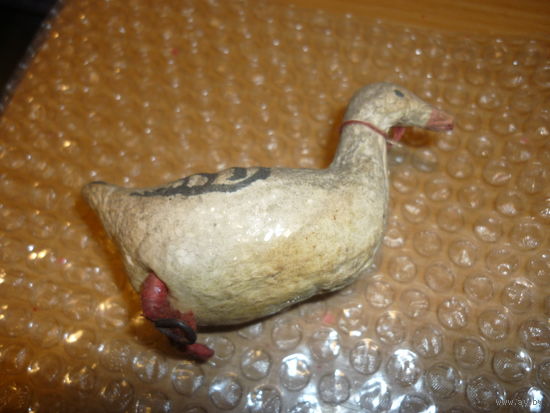 Редкая Ёлочная Игрушка. ГУСЬ. Папье-Маше 30-ые СССР