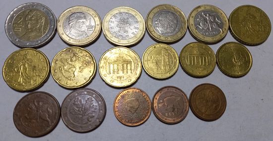Монеты Евро и Евроценты 2000-2015 года