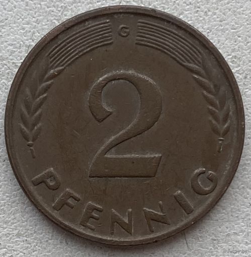 Германия 2 пфеннига 1964 г. G