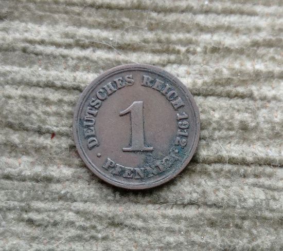 Werty71 Германия 1 пфенниг 1912 F