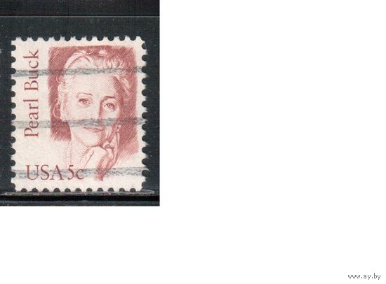 США-1983, (Мих.1640) , гаш. , Стандарт, Личности, Нобелевский лауреат (одиночка),