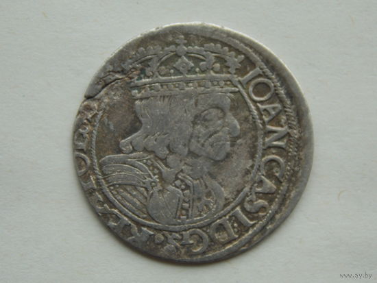 6 грошей  1661 г GB.A.  Редкий R-4 ( шестигрошовик )