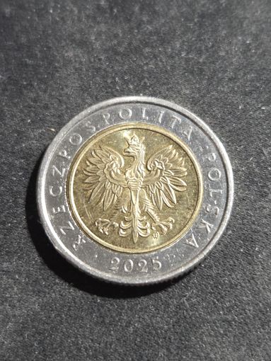 Польша 5 злотых 2025 ( 1 предложение на АУ )