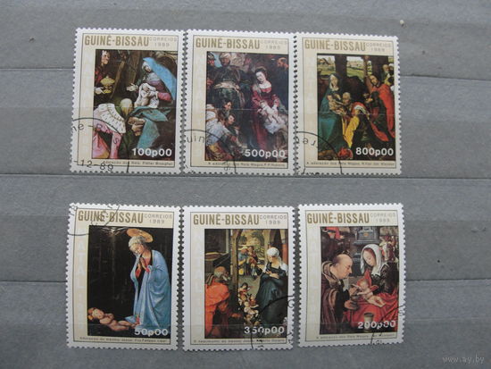 Продажа коллекции с 1 рубля! Искусство на почтовых марках мира.