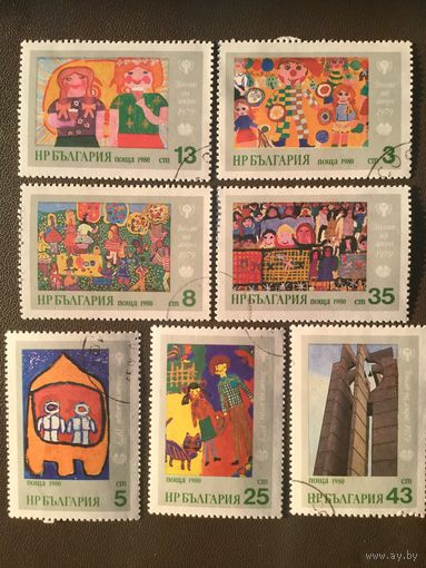 Рисунки детей. Болгария,1980, серия 7 марок