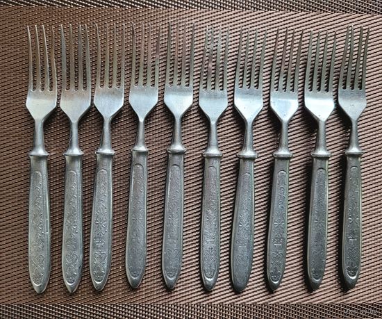 Вилки столовые СССР, нержавеющая сталь, Беляйково, з-д "Звезда", поштучно.
