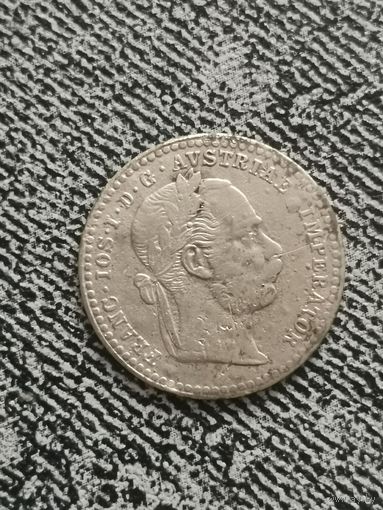 10 крейцеров Австрия 1869 г. С рубля