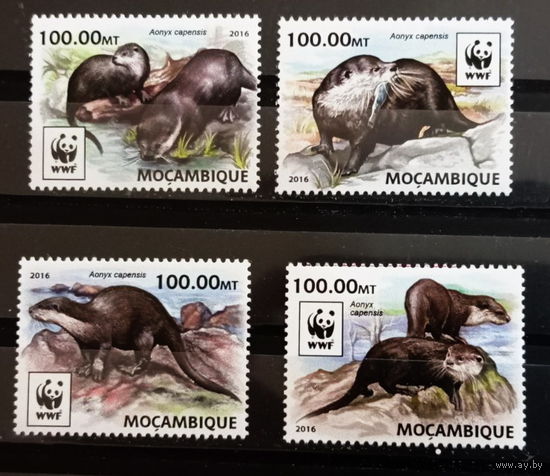 МАЗОМБИК   2016  Дикая Фауна  ОХРАНА ПРИРОДЫ WWF MNH