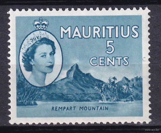 122.BrKSe. Великобритания. Колонии. Маврикий. Елизавета II. Местные мотивы. 5C. 1954 г. Mi.#246. MNH.