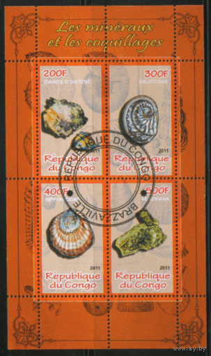 Конго. 2011. Раковины. Окаменелости. Гаш.