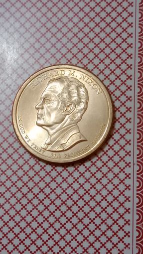 США 1 доллар 2016 Р 37 президент Никсон