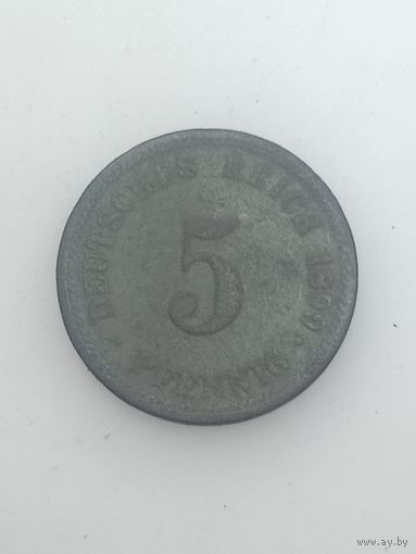Германия 5 пфеннигов  1899 года . D