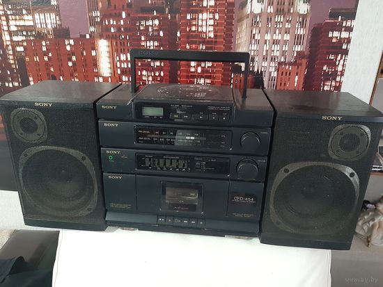 CD RADIO CASSETTE CORDER SONY CFD-454