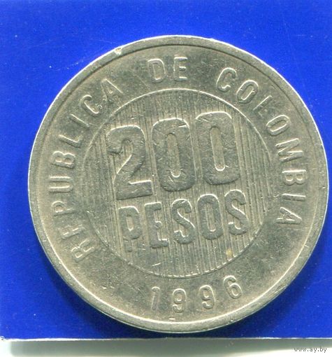 Колумбия 200 песо 1996