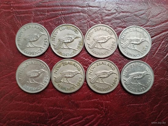 6 пенсов Новая Зеландия. На выбор.