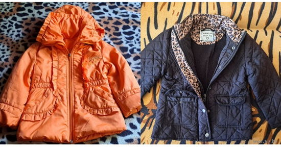 Куртки на 5-6лет (р.104-116л), б.у-2шт