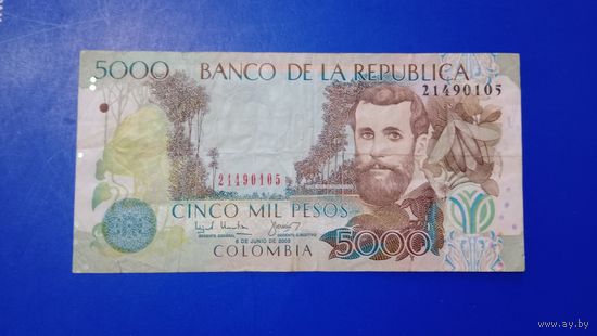 Колумбия 5000 песо 2003