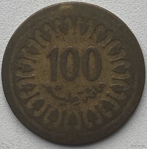 Тунис 100 миллимов 1960 г.