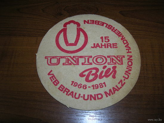 Union Bier ГДР 1981 год
