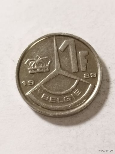 Бельгия 1 франк 1989