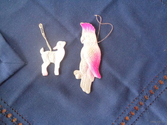 Картонаж. Козленок, попугай. Торги с 1 руб.