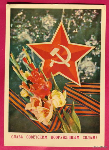 Слава Советским Вооружённым Силам! Подписанная. 1978 года. Дергилев. 1589.