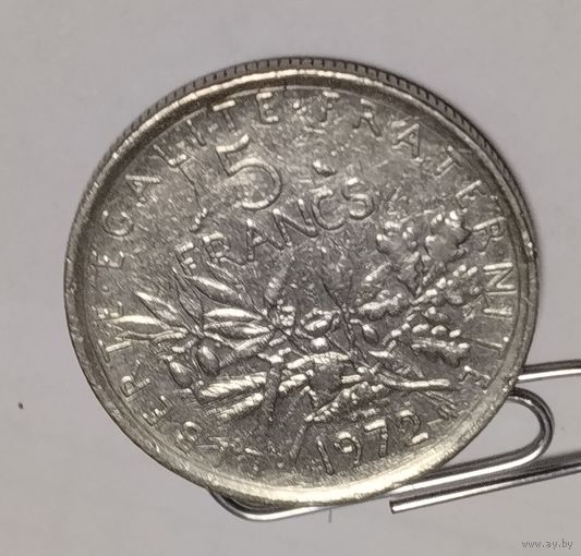 Франция. 5 франков 1972