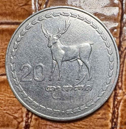 Монета. Грузия. 20 тетри 1993 год. С рубля без МЦ.