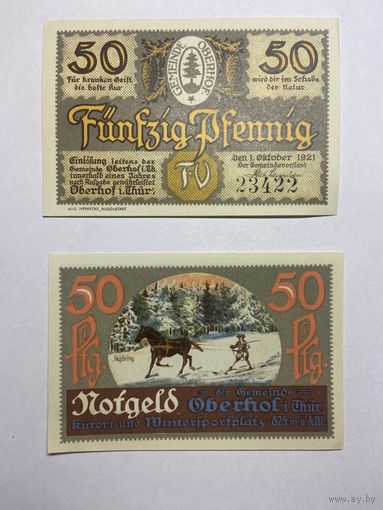 50 пфеннингов (нотгельды) г. Германия.-1012-11