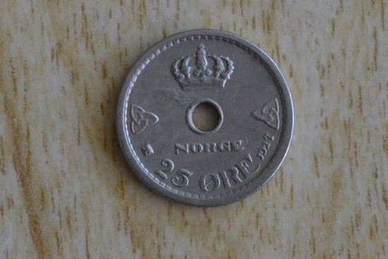 Норвегия 25 эре 1927 с 1 руб