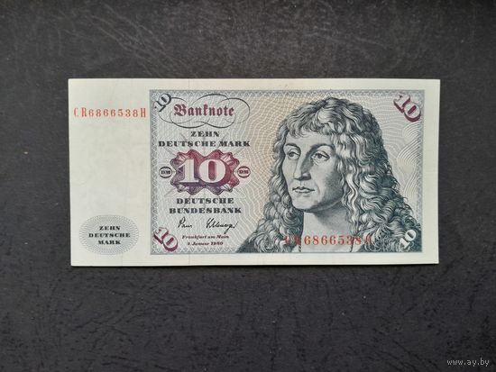 10 марок 1980 года. ФРГ . xF. Распродажа