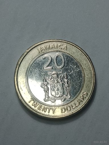 Ямайка 20 долларов 2017 года .