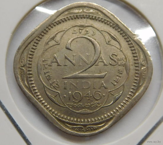 Британская Индия 2 анны 1946 Бомбей