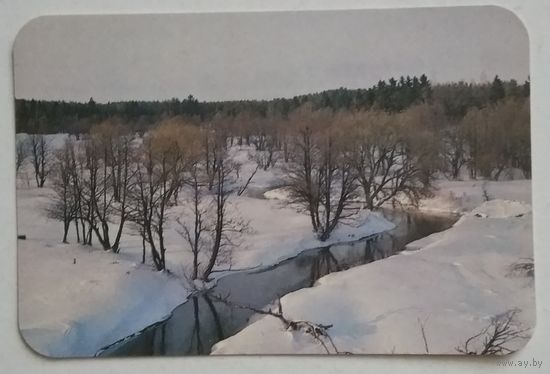Календарик.1989. Природа. Зима