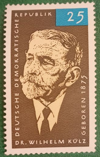 ГДР 1965. Немецкий политик Вильгельм Кюльц