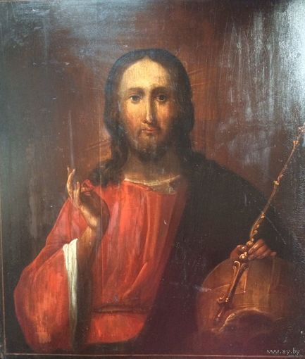 Господь Вседержитель (благословляющий рукою). Россия, 19 век