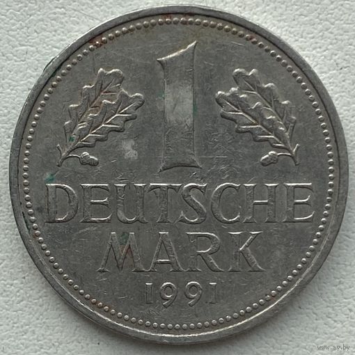 Германия 1 марка 1991 г. D
