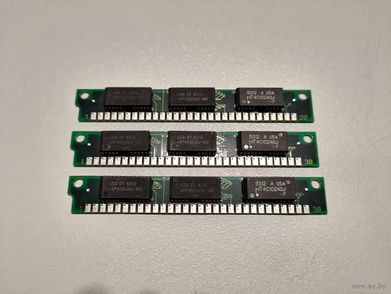 Память SIMM 30 pin FPM RAM w/Parity 3 X 1 MB