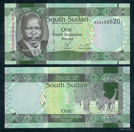 Южный Судан 1 фунт 2011 год, UNC