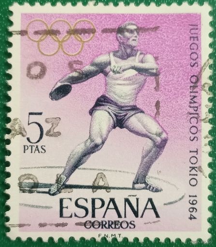 Испания 1964. Летняя олимпиада в Токио. Метатель диска