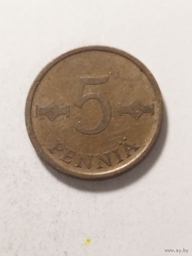 Финляндия 5 пенни 1963
