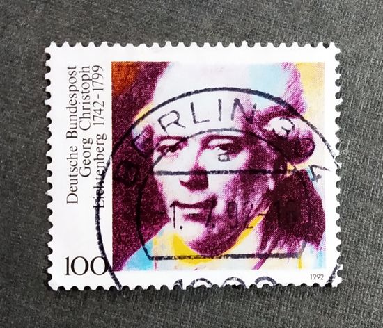Марка Германия 1992 год 250 лет со дня рождения Георга Кристофа Лихтенберга