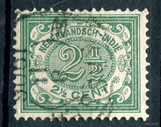Нидерландская Индия - 1912/14г. - 2 1/2 с - 1 марка - гашёная [Mi 110]. #3-WB-87-A-1